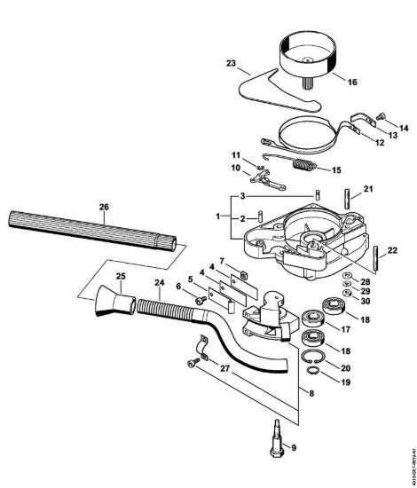 Impianto di frenatura BT 106 C BT 106 BT 106 brand Stihl